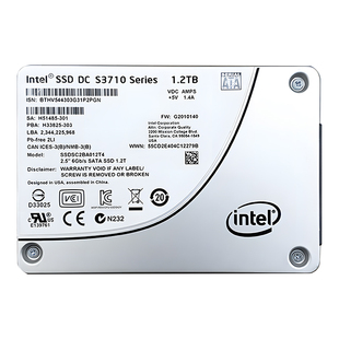 Intel/英特尔S3710 1.2T企业级800G固态MLC 10DWPD SSDSC2BA012T4