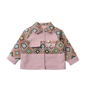 女童皮衣外套春秋2026新款儿童上衣洋气春季时髦宝宝夹克休闲春装