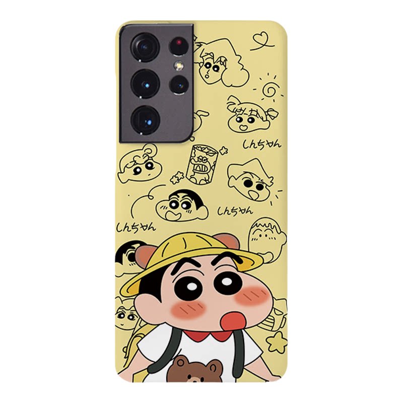 卡通手机壳适用三星s21/s20+/Note20/note10+半包ultra/S10情侣款S23Ulrta