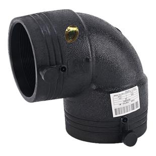 HDPE全新料电熔管件160电熔弯头315pe水管电熔90度弯消防钢丝骨架