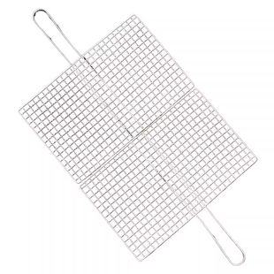 户外烧烤网烤鱼夹网夹子烧烤全套蔬菜网烤菜夹烧烤店烤炉长柄工具