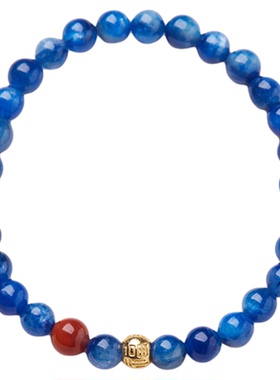 NORTHACC新中式蓝晶石南红玛瑙手链转运手串复古小众高级感手饰