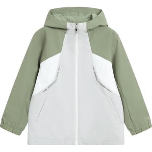 李宁儿童三合一羽绒服冲锋外套防风衣2025新款冬季男童装冬装衣服