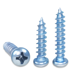 兔宝宝圆头自攻螺丝镀蓝白锌 国标 高强度木螺丝M3M4M5M6盘头加硬