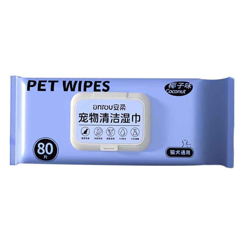 巨无霸宠物湿巾猫咪狗狗专用湿巾纸免洗擦脚去泪痕清洁用品湿纸巾