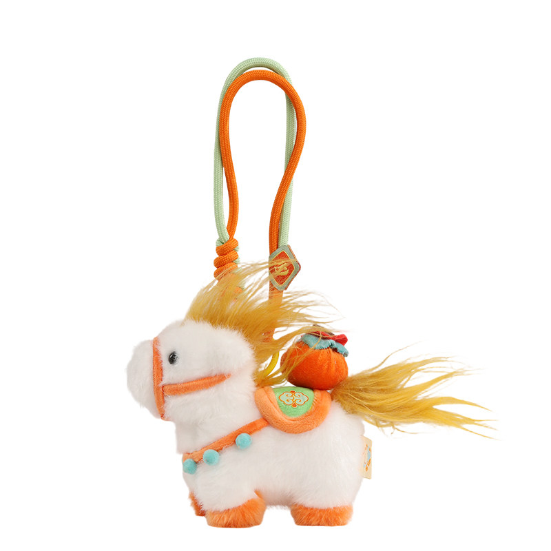 敦煌研究院马上有钱2026马年礼物小马毛绒挂件玩偶过年送朋友礼品