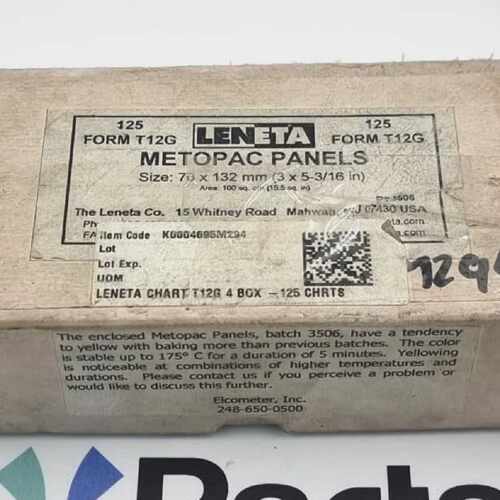 ELCOMETER LENETA K0004695M294 Test Charts