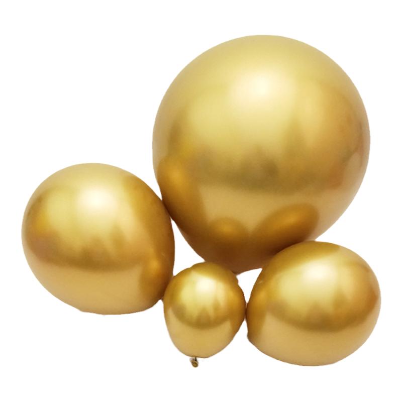 金属金气球造型生日婚礼场景装饰