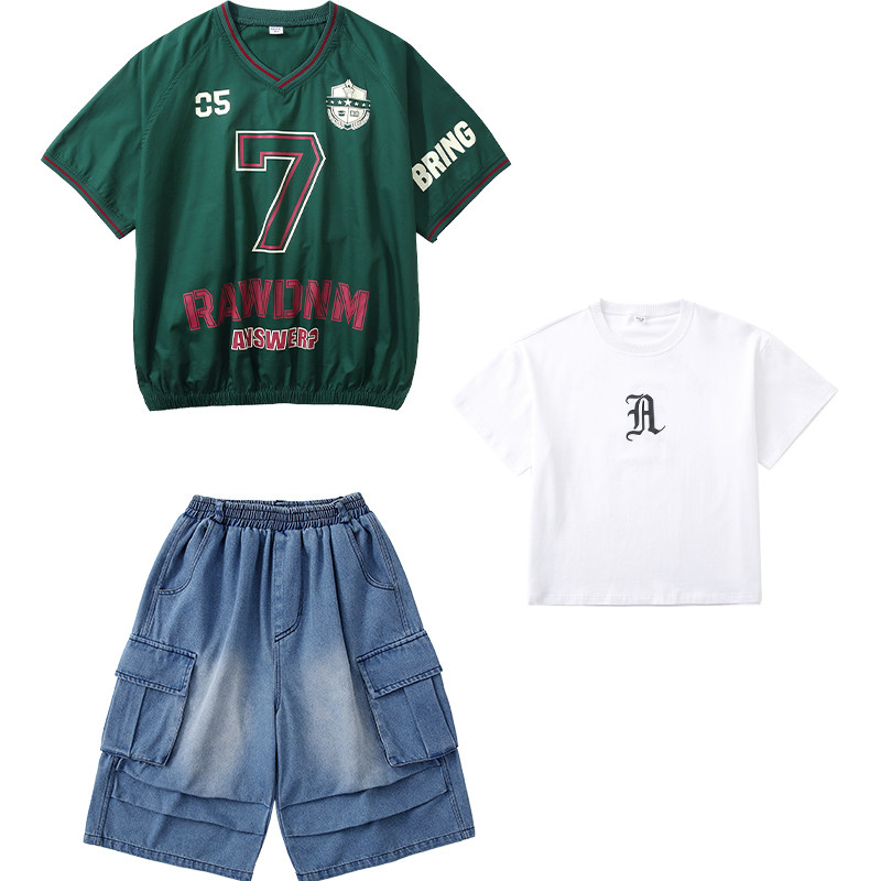 儿童街舞架子鼓嘻哈hiphop演出服