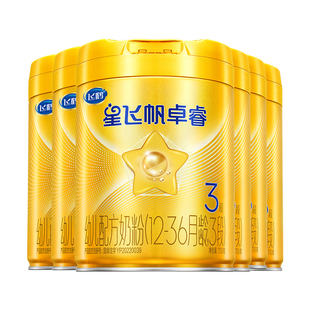 直播秒杀】飞鹤星飞帆卓睿3段奶粉三段750g6罐含专利HMO乳铁蛋白