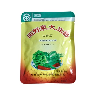 东北特产田野泉大豆酱豆瓣酱臭酱正品大酱蘸酱菜酱90克装5袋包邮