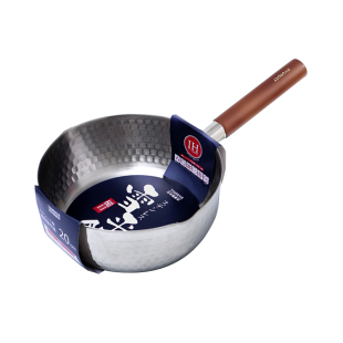 鹤家印日式雪平锅泡面锅不锈钢宝宝小奶锅婴儿辅食家用健康0涂层