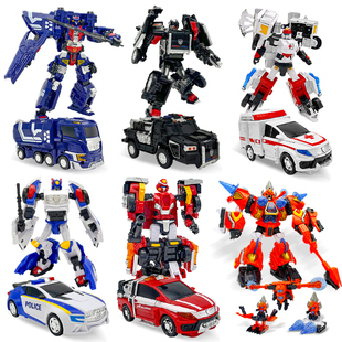 工程大师全套咖宝车神变形汽车玩具时空守护机器人卡手表男孩金刚