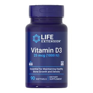 沿寿LIFE活性维生素D3补钙片vd备孕妇1000IU成人青少年维他命胶囊