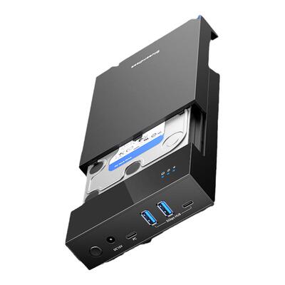 蓝硕硬盘盒3口HUB扩展USB3.0高速