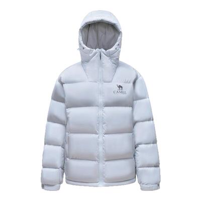 骆驼黑钻5女装羽绒服冬季2025情侣同款保暖连帽面包服羽绒外套男