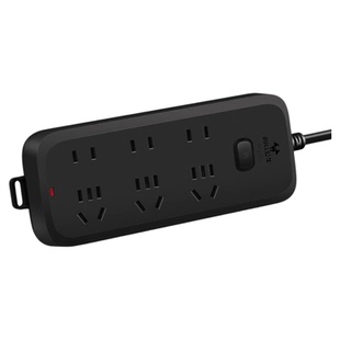 公牛5/10/15/20/30米黑色插座插排家用电源延长线加长接线拖线板