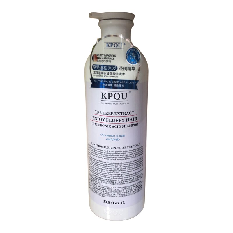 kpqu玻尿酸精华洗发水茶树精华控油去屑蓬松顺滑1000 ml