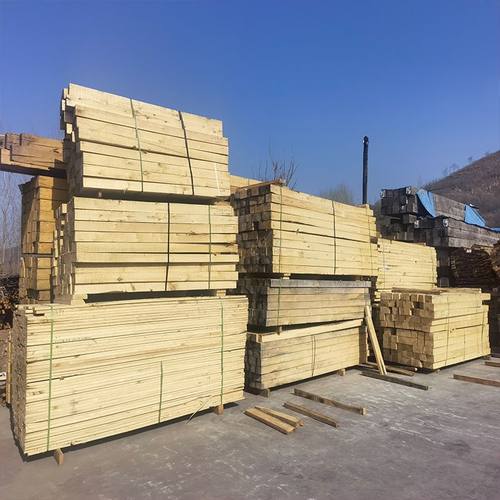定制白松建筑木方工业用铁杉花旗松桥梁轨道设备垫木托盘方木料