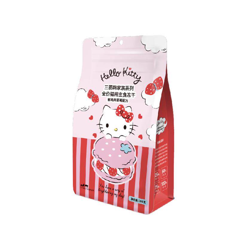 【新品】猫主食冻干鲜鸡肉草莓配方鲜肉猫主粮100g
