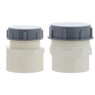 厨房水槽菜盆排水管螺牙盖帽 PVC管螺牙接头临时闷头堵 防臭防虫