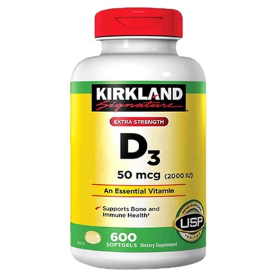 科克兰维生素d3胶囊2000IU*600粒