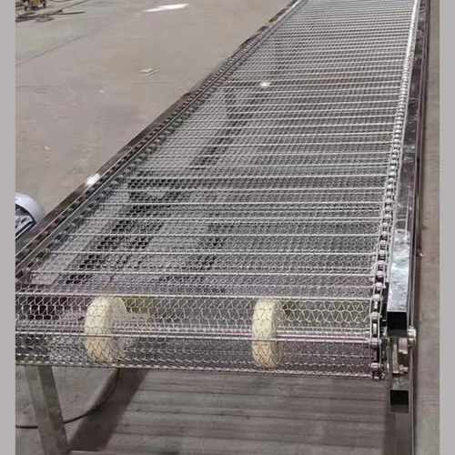 304不锈钢网带输送机多层食品分拣流水线高温烘干输送机