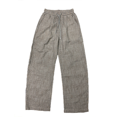 夏季韩版透气拼色直筒长裤