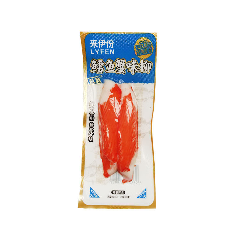 来伊份鳕鱼蟹味柳500g低脂深海