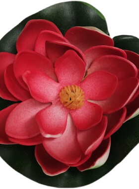 人造荷花青蛙鱼池遮阳装饰品