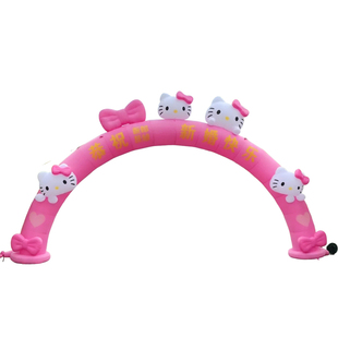 2026新款结婚拱门HelloKitty猫粉色订婚彩虹门婚庆装饰灯光定制