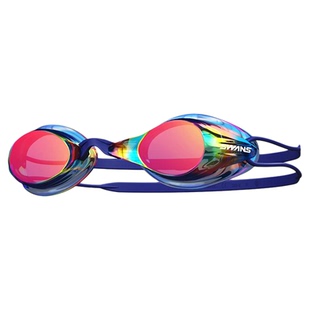 swans泳镜竞速男女无胶圈高清防水防雾专业比赛训练成人游泳眼镜