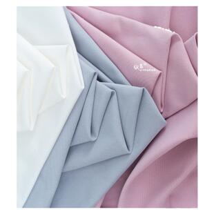 加厚斜纹涤纶风衣布料聚酯纤维纯色抗皱防风高档棉服派克服装面料