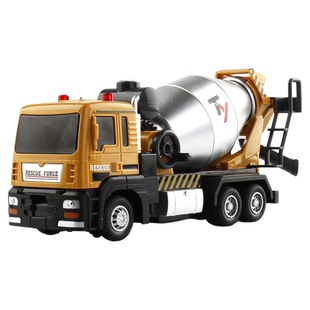搅拌车玩具工程车队声光版滚筒转动16.5cm掌上安全车ABS材质3岁+