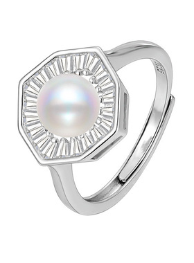 S925纯银戒指女小众设计轻奢高级感围钻开口指环DIY配件银戒托