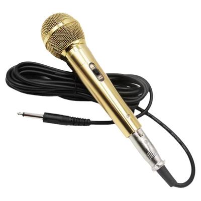 全金属有线心型指向金色动圈麦