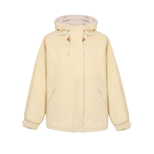 胖mm特大码韩系黄色加厚羊羔毛外套女学生防寒保暖简约风棉服上衣