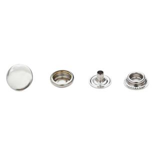 韩国进口金属四合扣银色古铜子母扣手工羽绒服棉服扣子10mm 15mm