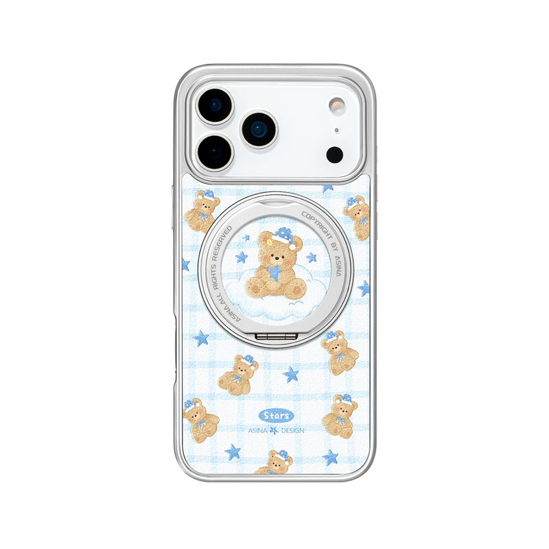 云端小熊适用苹果17Promax手机壳新款iPhone16Pro磁吸带支架保护套Co2支点ip15可爱高级感14好看13pm全包女