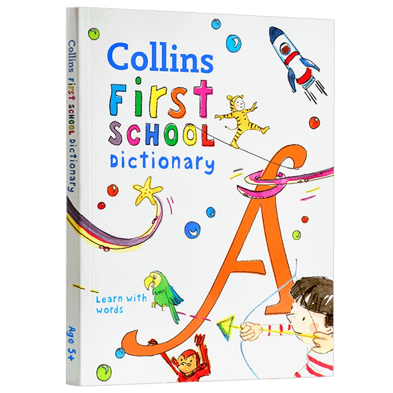 柯林斯小学词典英文原版 Collins First School Dictionary英文版柯林斯字典词典进口原版英语单词小学辅导辅助图解词典