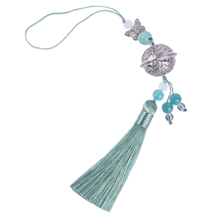 古风清心铃流苏挂件金属铃铛蝴蝶装饰中国风压襟扇坠包包乐器配件