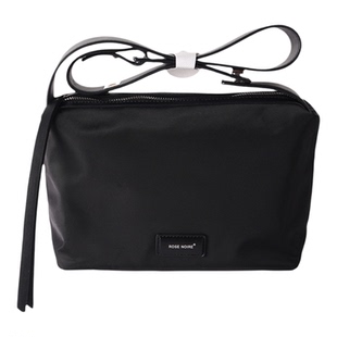 Rose Noire早春简约斜挎包女黑色单肩包高级感轻奢大容量通勤包潮