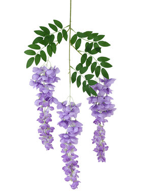 蝶舞高仿真花紫藤花花朵加长加密