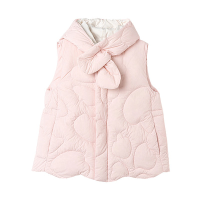 Mitti2025冬季新款儿童轻薄羽绒马甲修身连帽保暖鸭绒外套女童