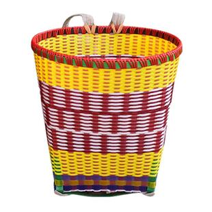 塑料背篓成人大号采摘钢化背篓赶集买菜舞蹈道具采茶收纳整理背筐