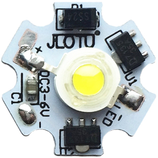 3.7vled灯珠灯泡灯板1W3W大功率led射灯灯片5vled灯芯超亮强光灯