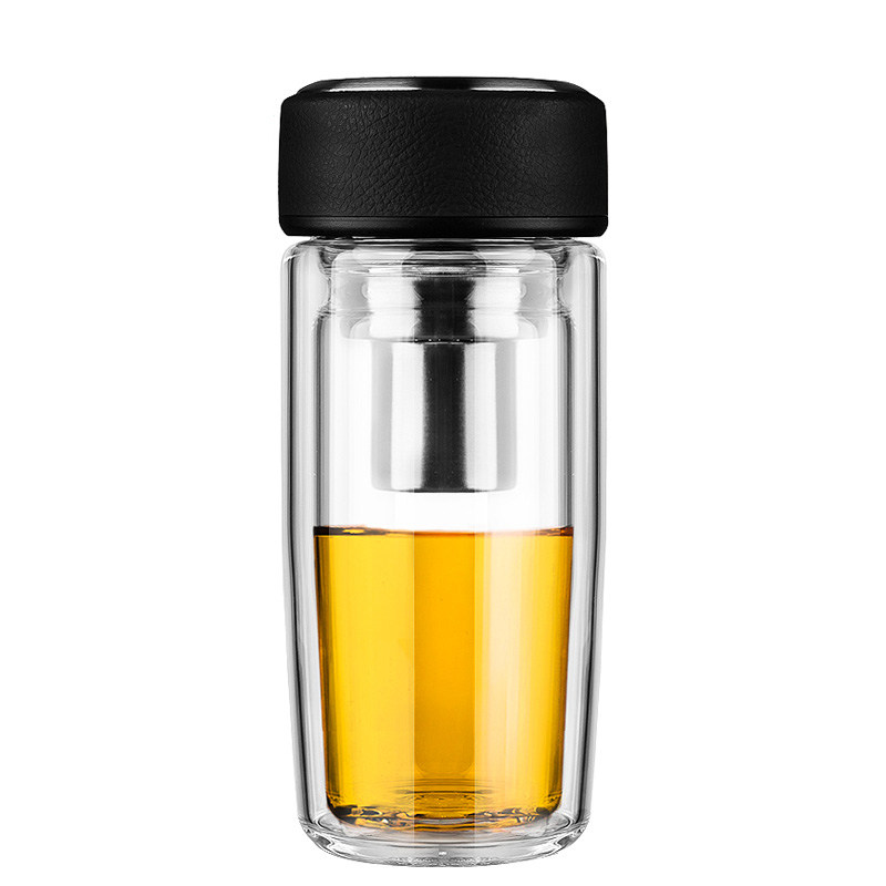 万象隔热商务便携双层玻璃杯杯