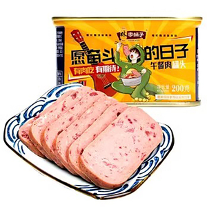 林家铺子午餐肉罐头200g*4罐猪肉罐头即食下饭火锅火腿速食食品