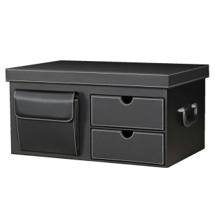 汽车收纳后备箱储物箱高级车载多功能抽屉后背尾箱整理盒用品神器