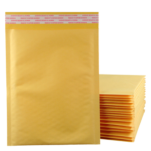 加厚牛皮纸气泡袋快递包装防震防摔打包信封袋批发泡沫袋定制印刷